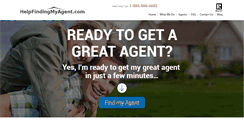 Desktop Screenshot of helpfindingmyagent.com